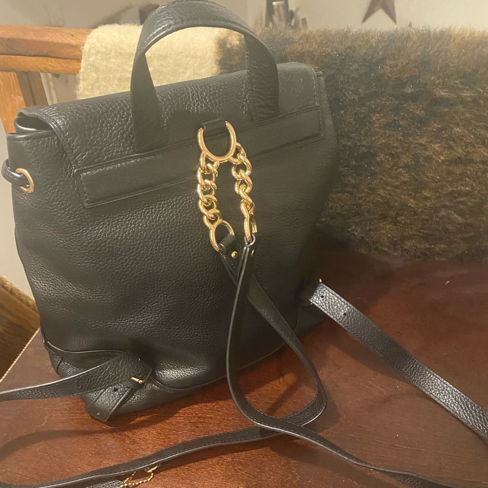 Coach leather back pack